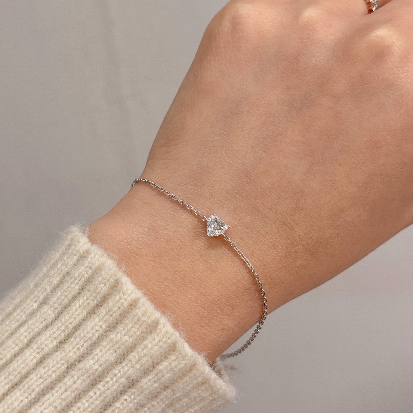 Lab Grown Diamond | 0.50ct Heart Shape Diamond Bracelet