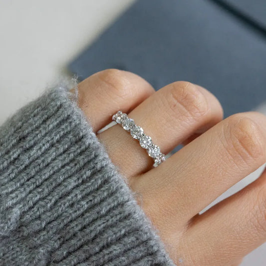 Lab Grown Diamond |  1.4ct 7pcs Lab Diamond Eternity Band Ring
