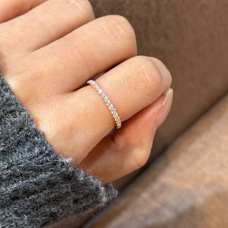 Full Eternity Round Diamond Pave Band
