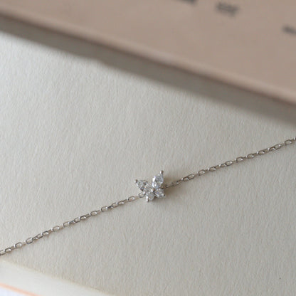 Lab Grown Diamond |  Mini Diamond Butterfly Bracelet