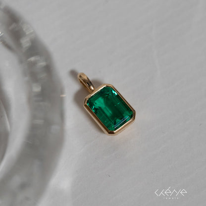 Lab Grown Diamond |  Lollipop Charms Pendant with Gemstones in Bezel Set