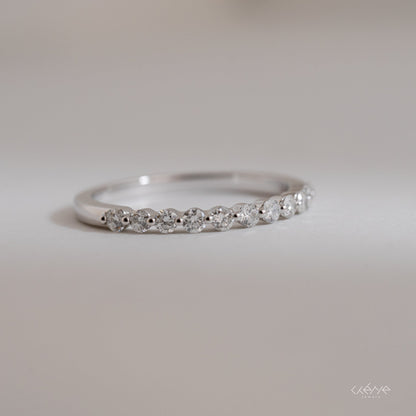 Lab Grown Diamond | 0.30ct Single Prong Round Diamond Eternity Band