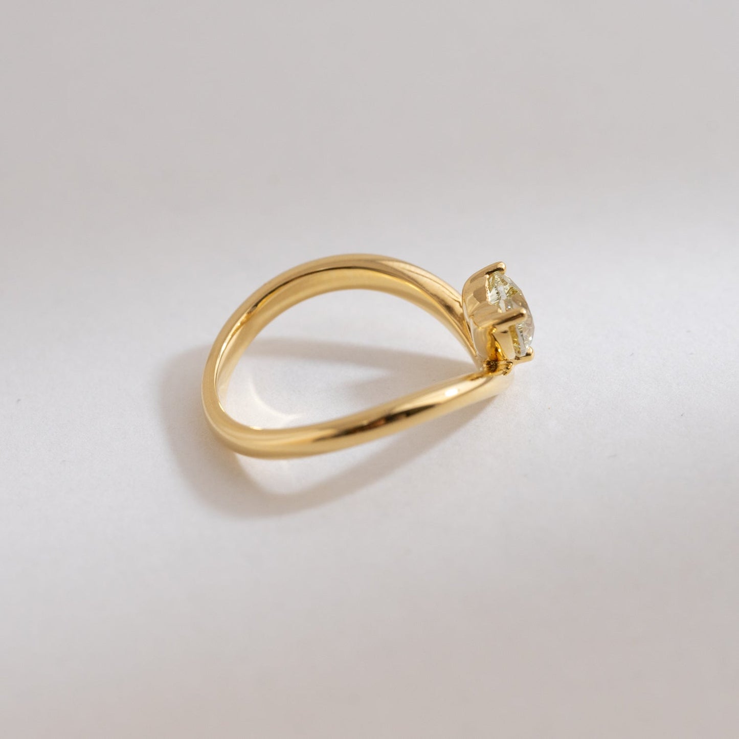 Heart Shape Wavy Ring