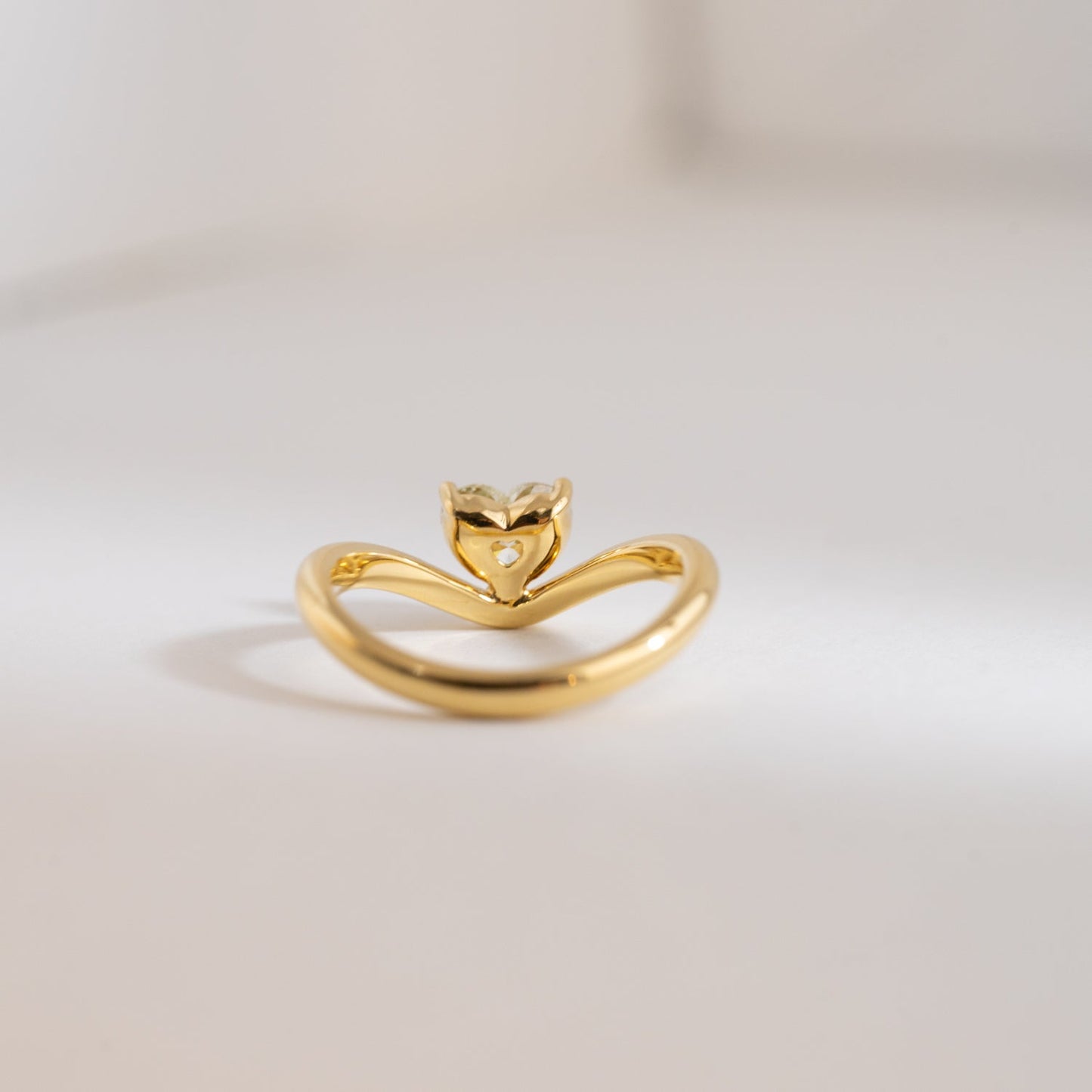Heart Shape Wavy Ring
