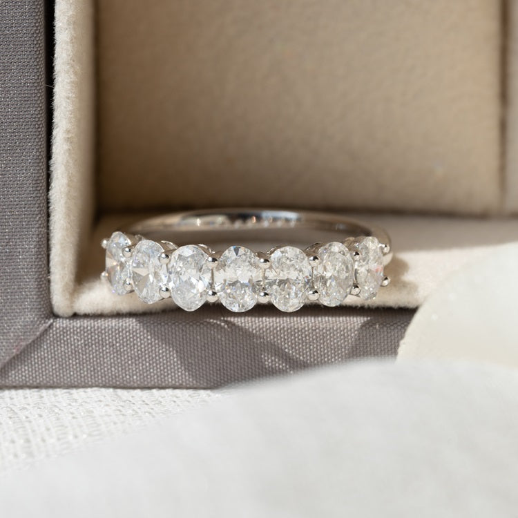 Lab Grown Diamond |  15pt Oval Diamond Eternity Ring