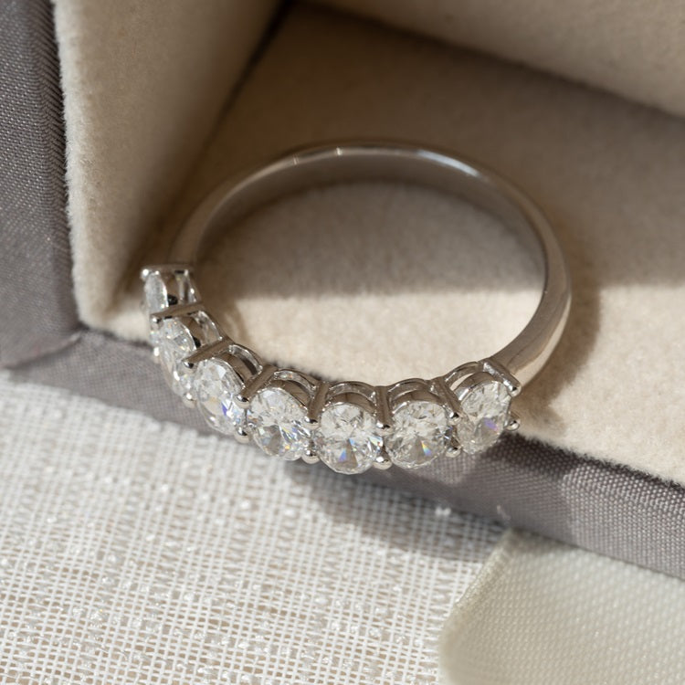 Lab Grown Diamond |  15pt Oval Diamond Eternity Ring