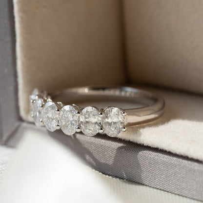 Lab Grown Diamond |  15pt Oval Diamond Eternity Ring