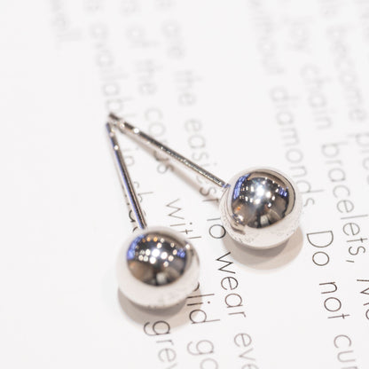 18K Gold Ball Earrings - Small