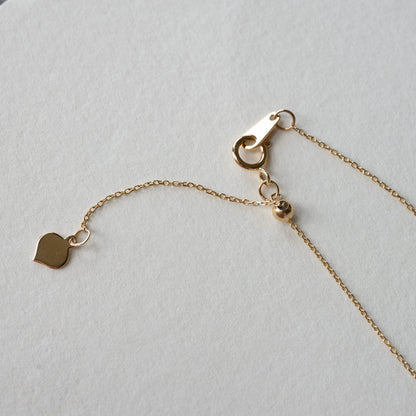 Dainty 30pt Pear Diamond Necklace