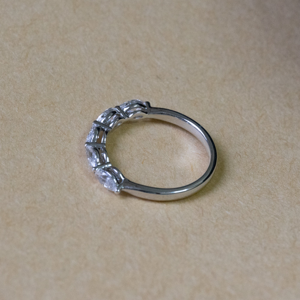 Lab Grown Diamond |  East West Marquise Eternity Band