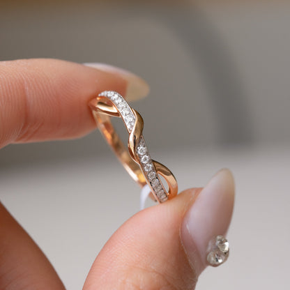 Twisty Diamond Ring