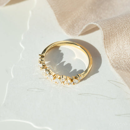 Astrid - Pear Shape Diamond Eternity Band Ring