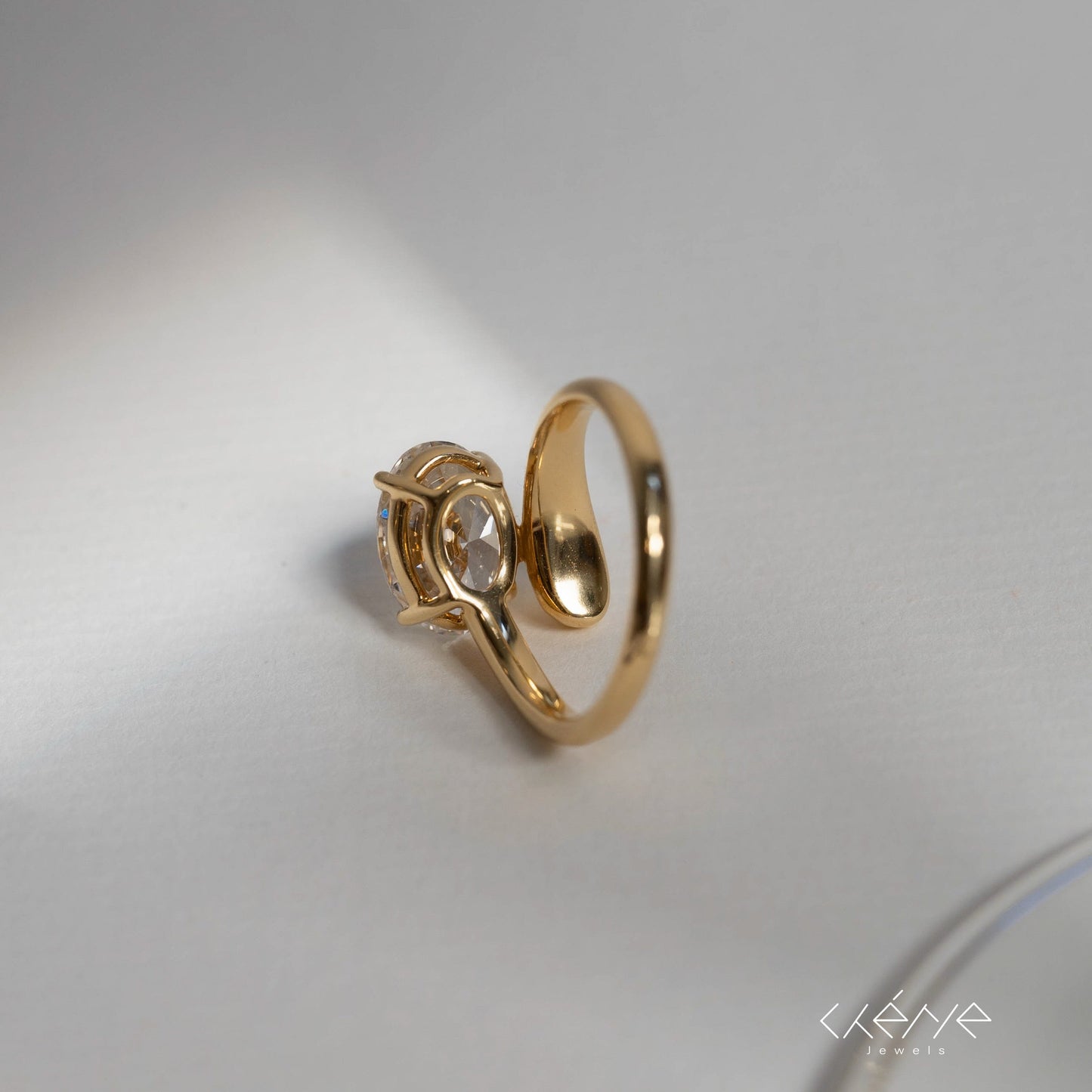 Lab Grown Diamond |  Chunky Oval Shaped Diamond Ring