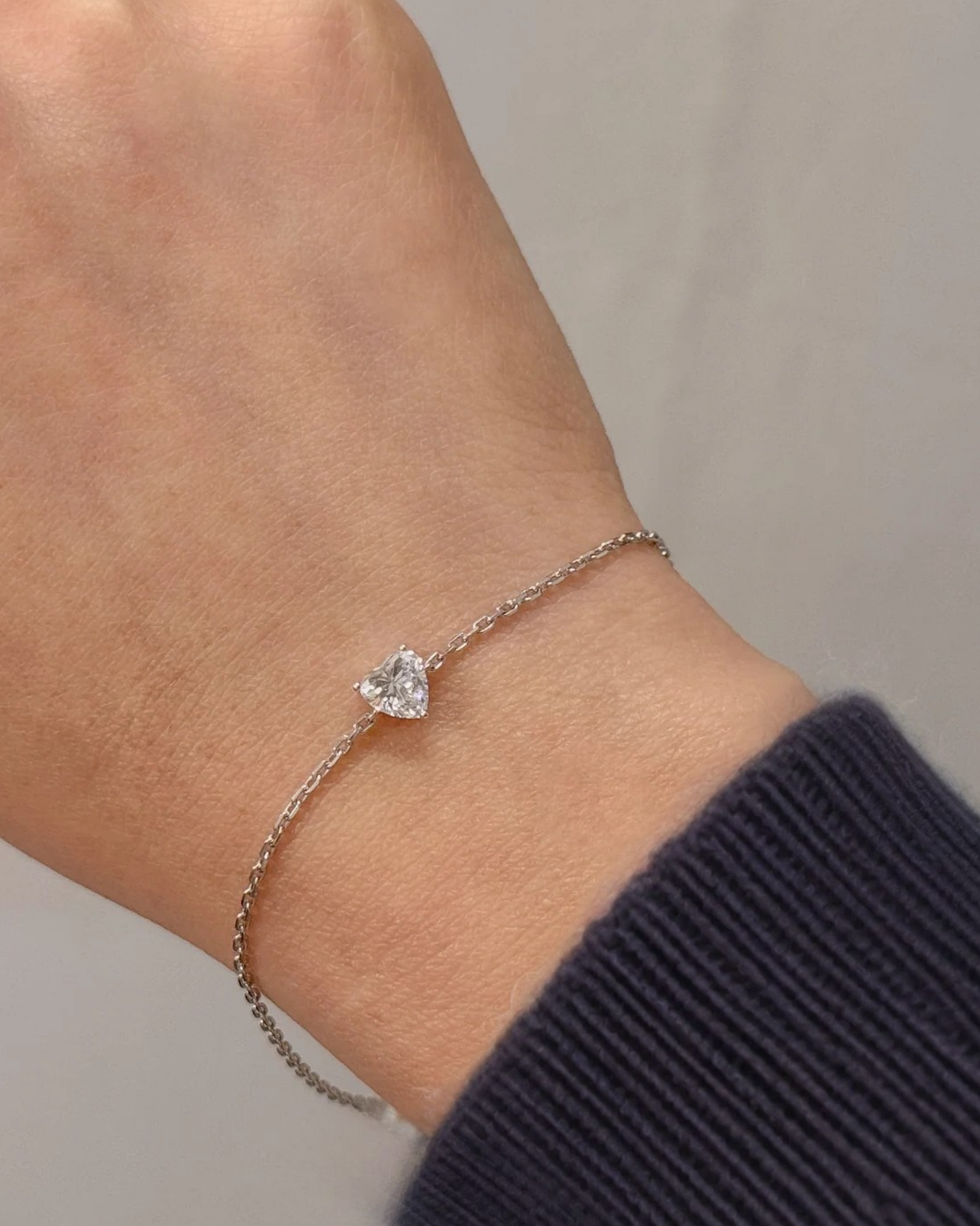 Lab Grown Diamond | 0.50ct Heart Shape Diamond Bracelet