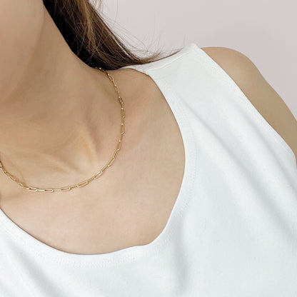 Paperclip Link Chain Necklace