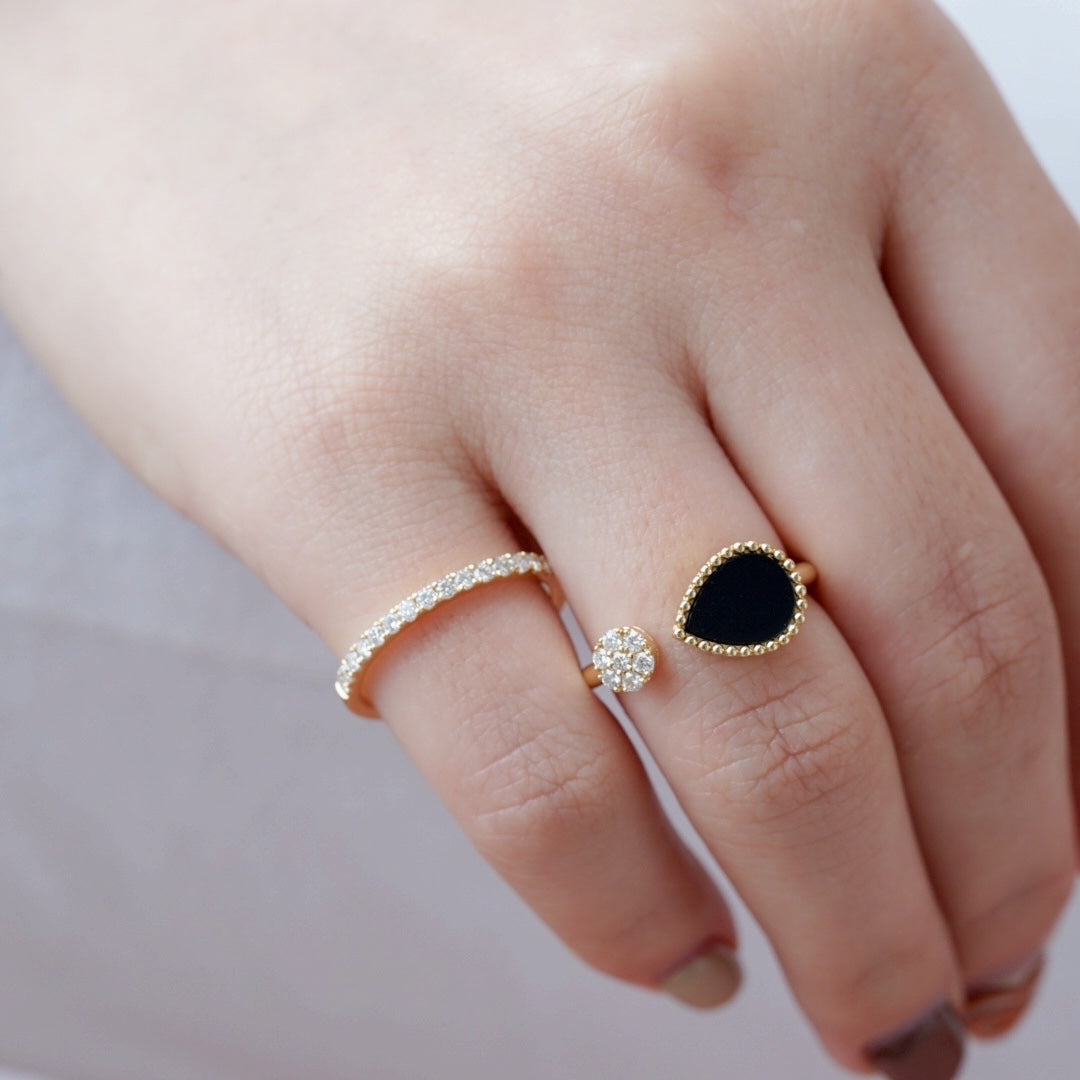 Lab Grown Diamond | 0.25ct Round Diamond Pave Half Eternity Band