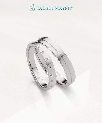 Rauschmayer - Wedding Band Collection - Individual Love White Gold